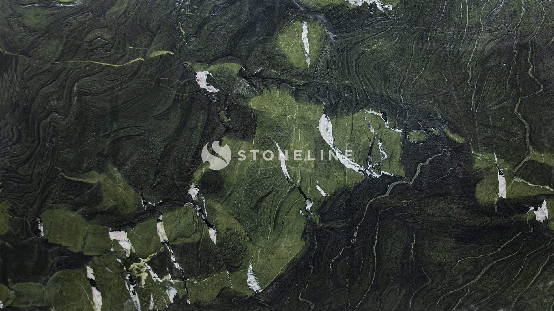 Green marble texture with white veins