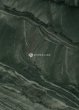 Dark green marble texture with wavy patterns.