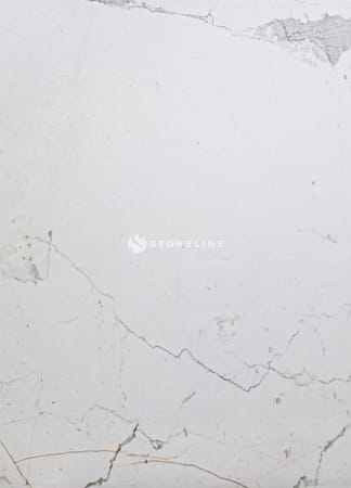 White marble surface with gray veins