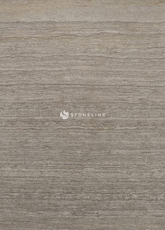 Gray textured stone surface with horizontal lines.