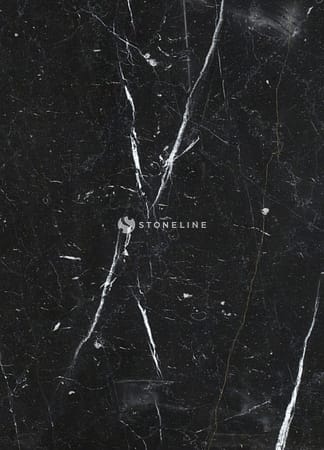 Black marble texture with white veins