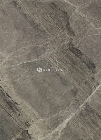 Gray marble texture with natural veins and patterns.