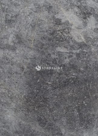 Gray textured stone surface with natural patterns.