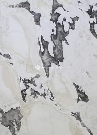Close-up of white marble texture with veins