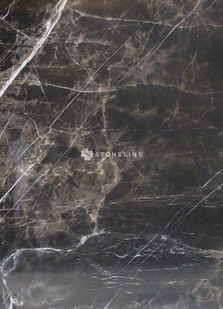 Dark marble texture with white veins.