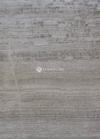Gray marble slab with horizontal striations