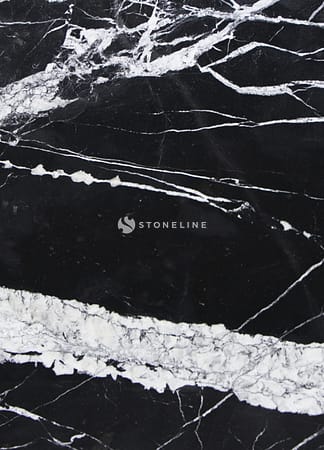 Black marble with white veining pattern