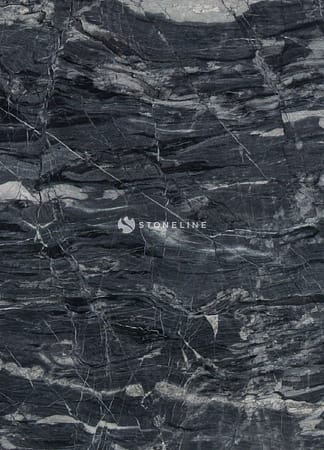 Dark gray marble texture with white veins.