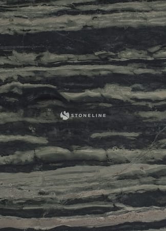 Close-up of textured dark stone surface with layers.
