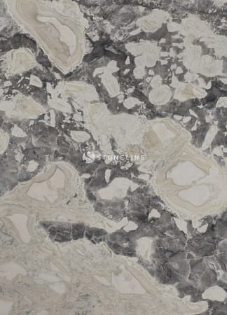 Gray and beige marble texture with unique patterns.
