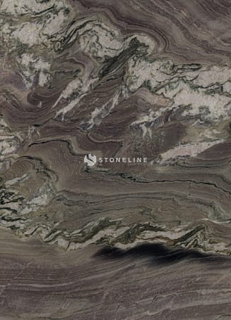 Aerial view of textured geological rock formation.