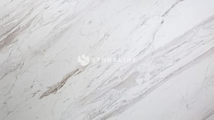 Close-up of white marble surface with gray veins