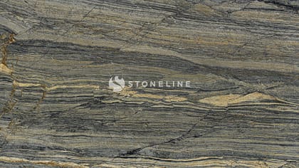 Close-up of textured gray and cream stone surface.