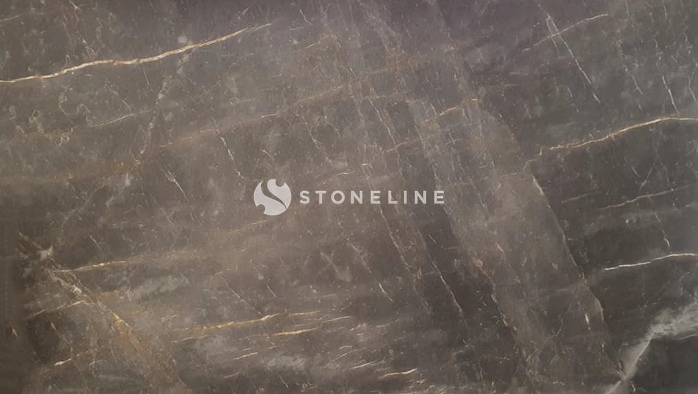 Dark marble texture with gold veins