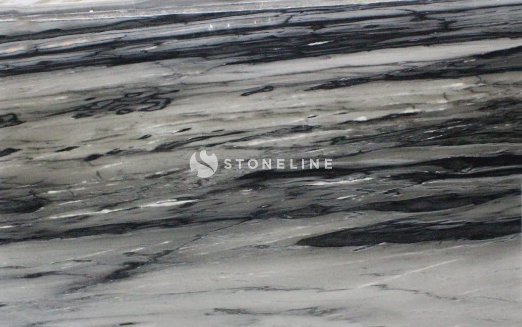 Black and white marble texture pattern