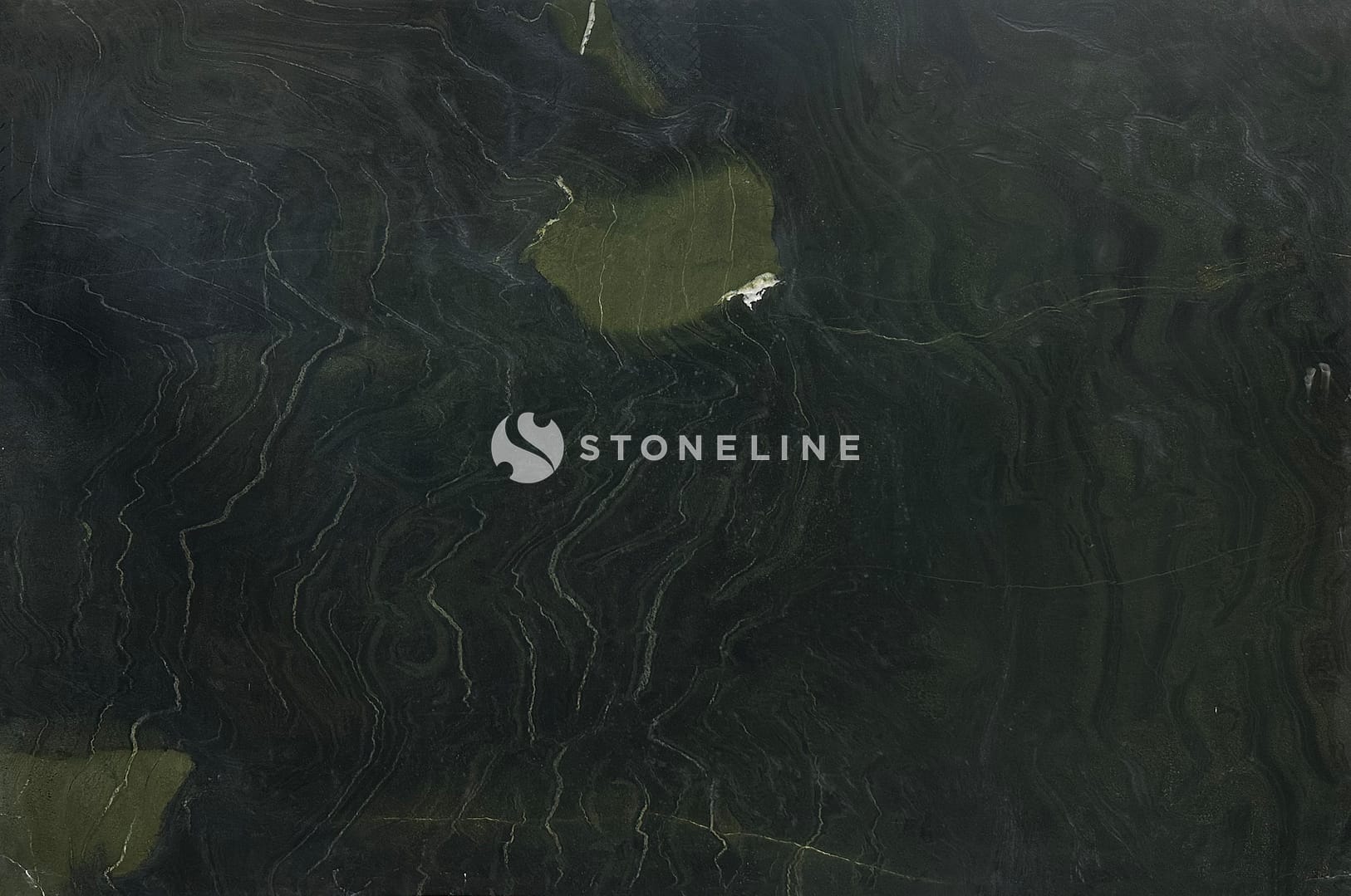 Dark textured stone surface with greenish hues.