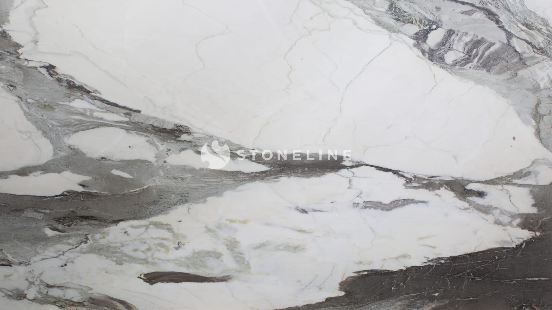 Close-up of white and gray marble texture