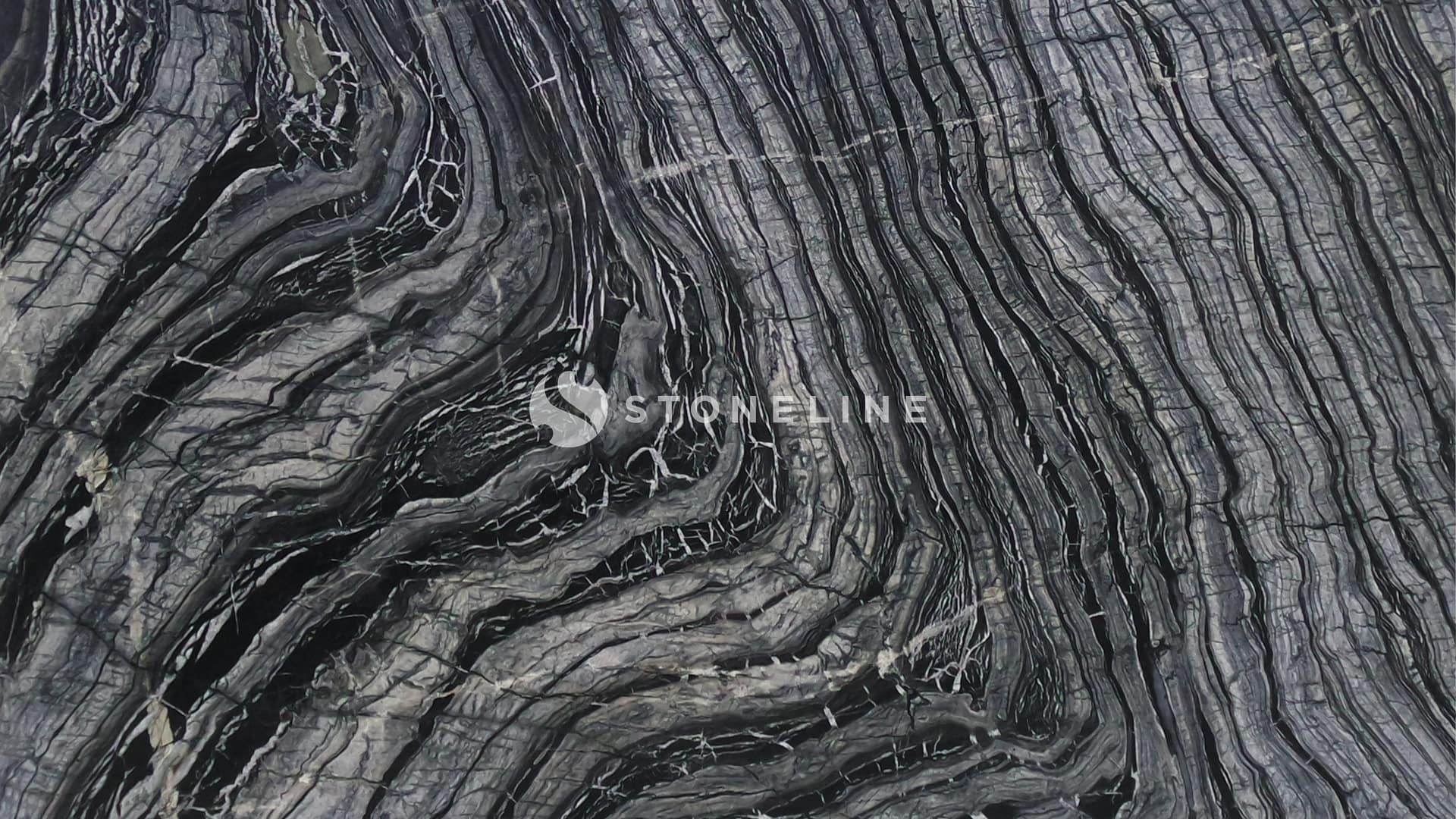 Close-up of textured gray rock layers