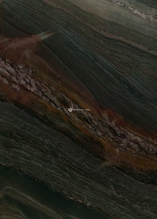 Dark green marble texture with brown veins.