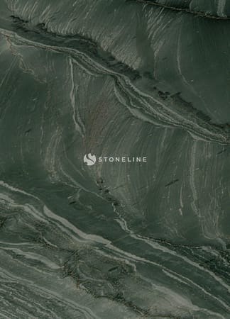 Green marble texture with white veins.