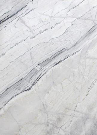 White marble with gray veins texture.
