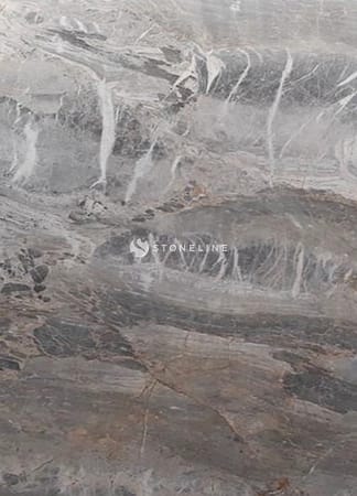 Close-up of gray marble texture surface.