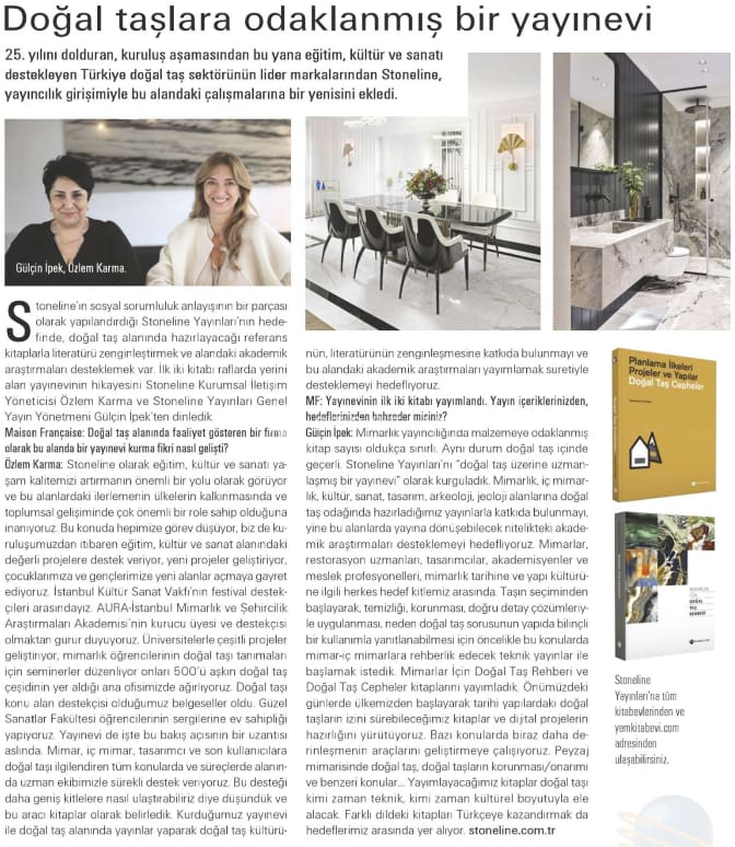 Stoneline Publishing focuses on natural stone expertise.