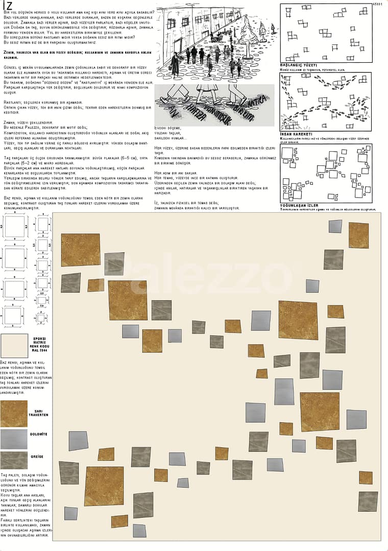İz - Palezzo Tasarımı Öğrenci Desen Yarışması 1. Aşama