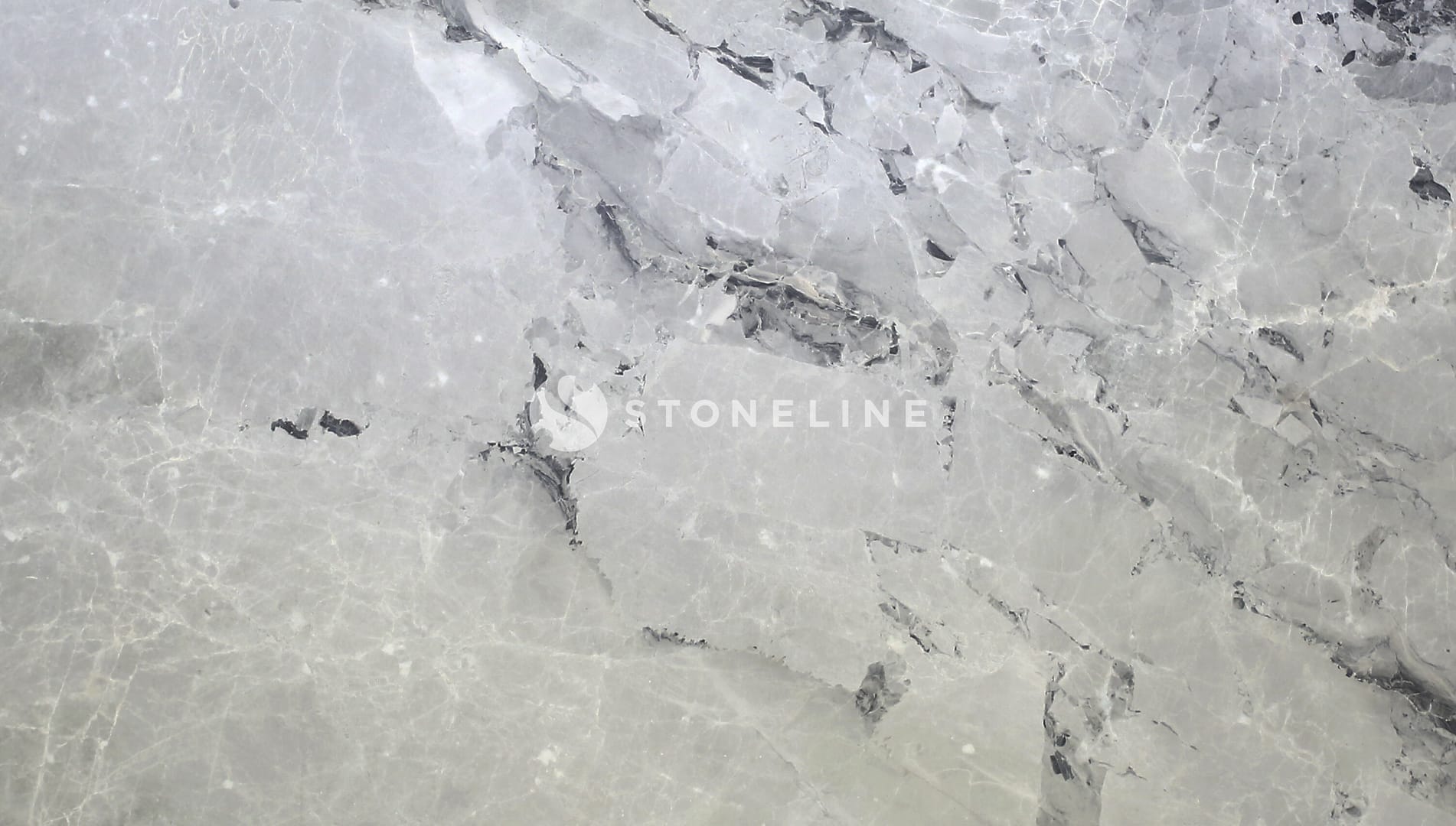 Close-up of light gray marble surface
