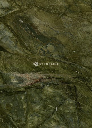 Close-up of textured green marble surface.