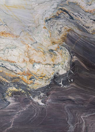 Abstract marble texture with colorful veining patterns.