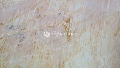 Close-up of beige marble texture with veins