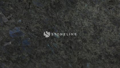 Dark textured stone surface with blue highlights.
