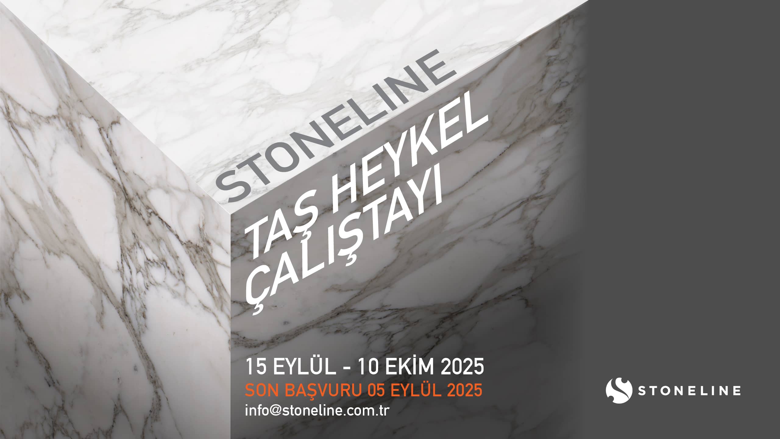 Stoneline stone sculpture workshop banner.