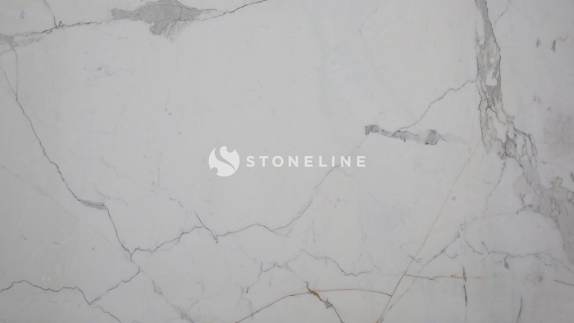 White marble surface with gray veins