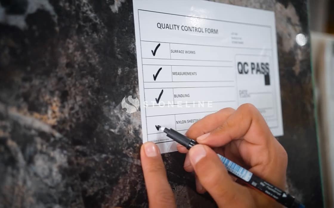 Stoneline Slab Quality Control