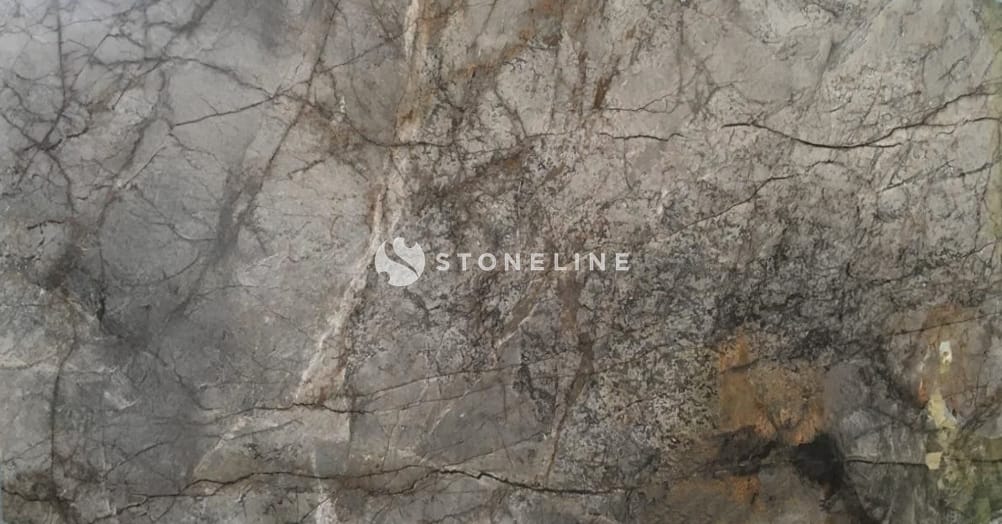 Close-up of cracked marble texture surface.