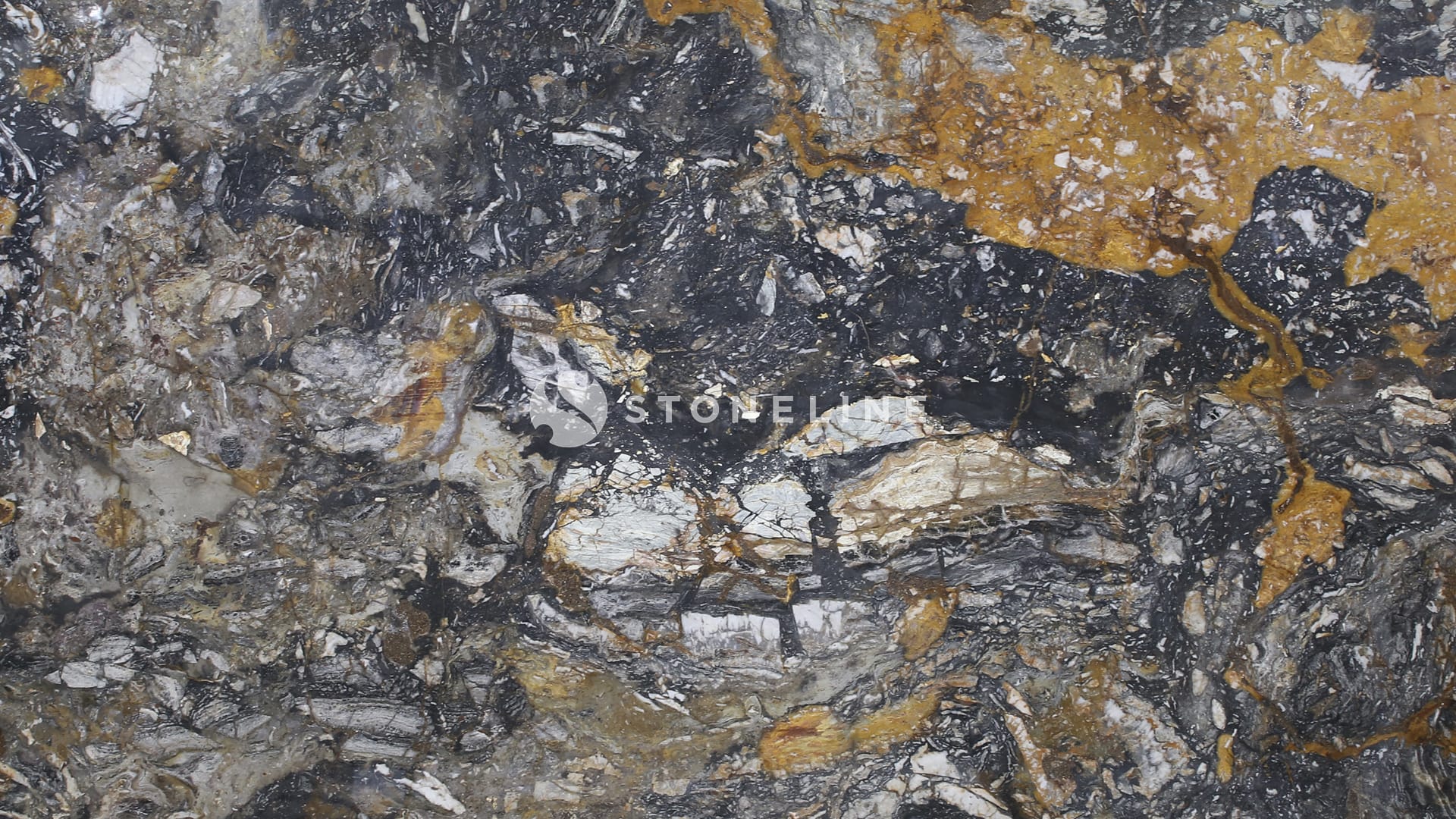 Close-up of multicolored natural stone texture.
