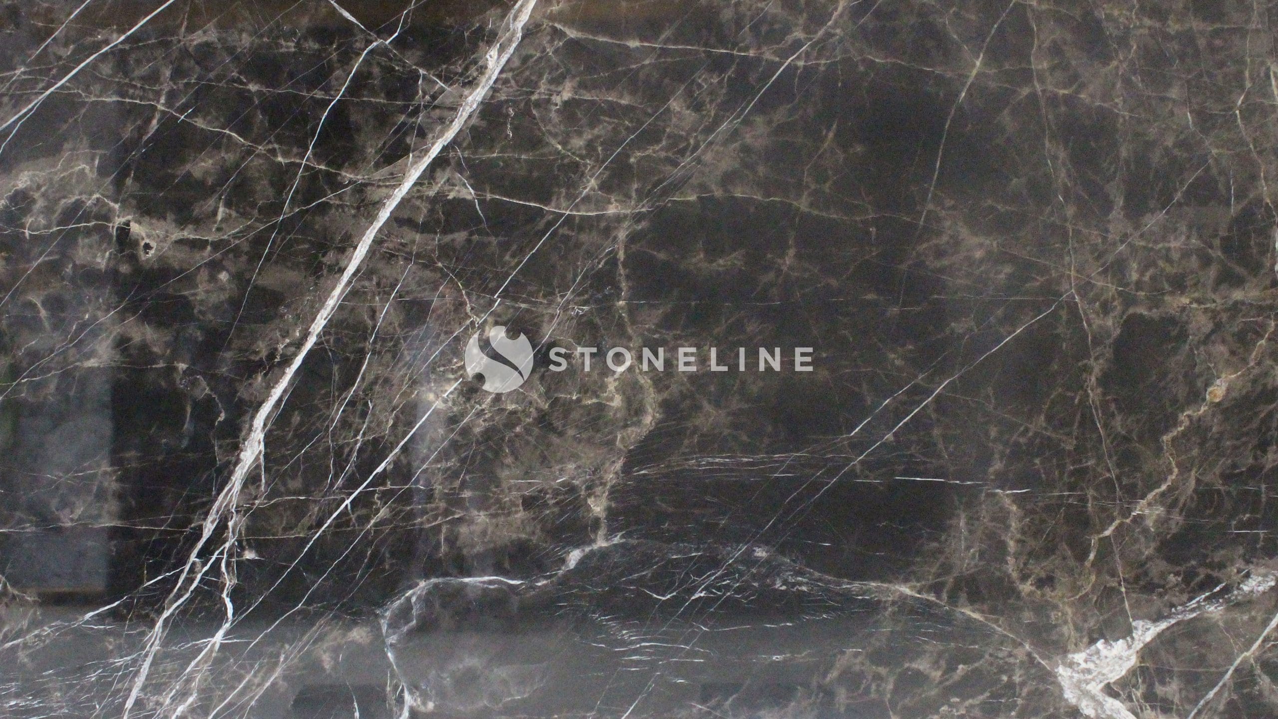 Dark marble texture with white veins