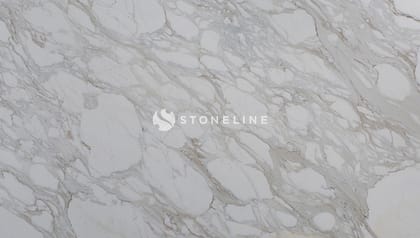 White marble surface with gray veining