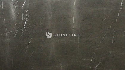 Dark marble texture with white veins.