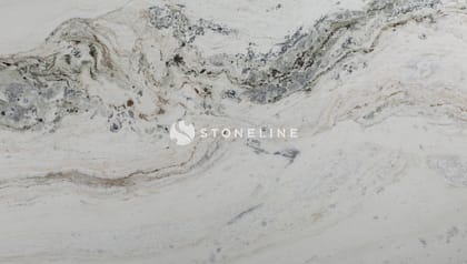 White marble with natural veining patterns
