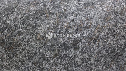 Close-up of dark gray granite texture