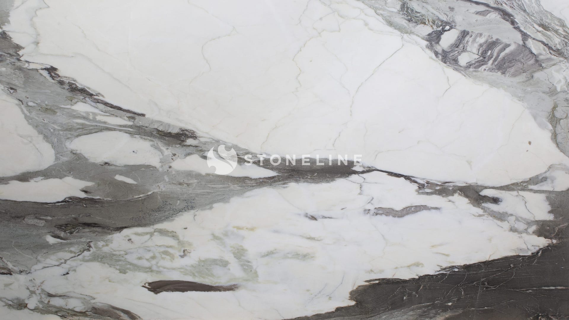 Close-up of white and gray marble texture
