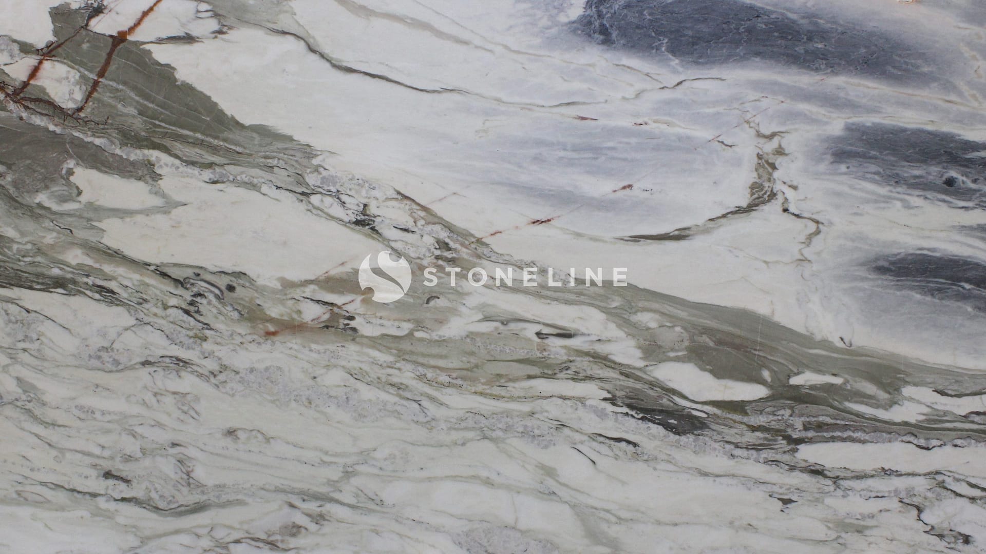 Close-up of gray and white marble texture