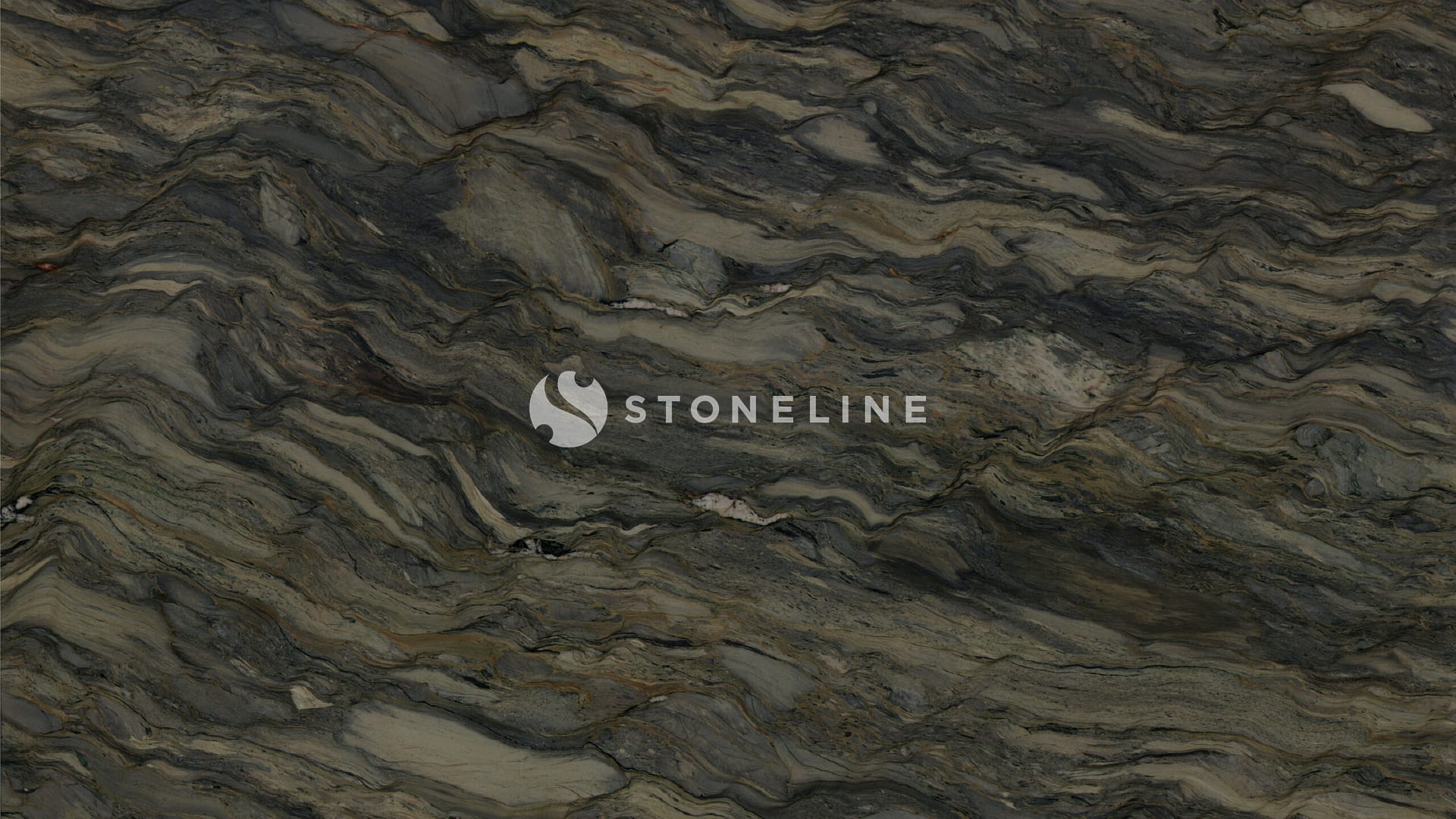Close-up of textured stone surface with wavy patterns.