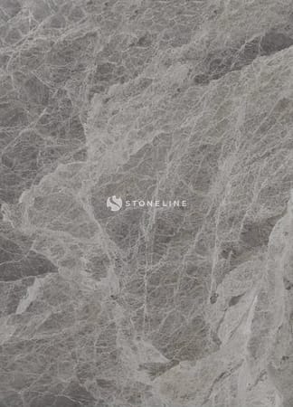 Gray marble texture with intricate white veins.