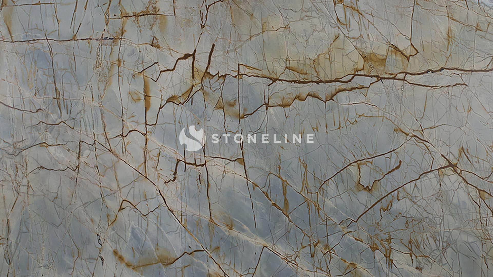 Marble texture with brown veins and blue tones.