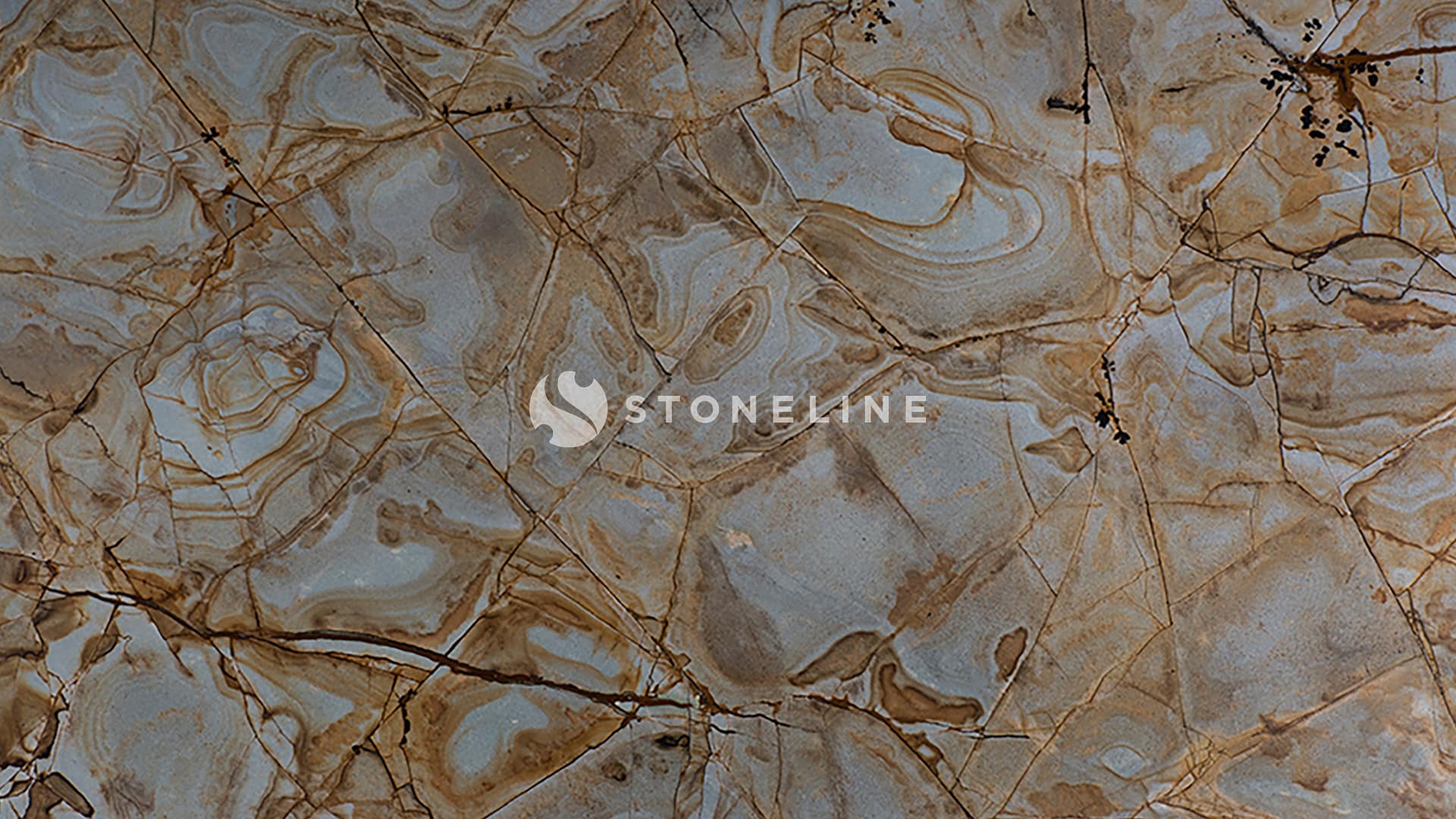 Close-up of textured brown marble surface pattern.