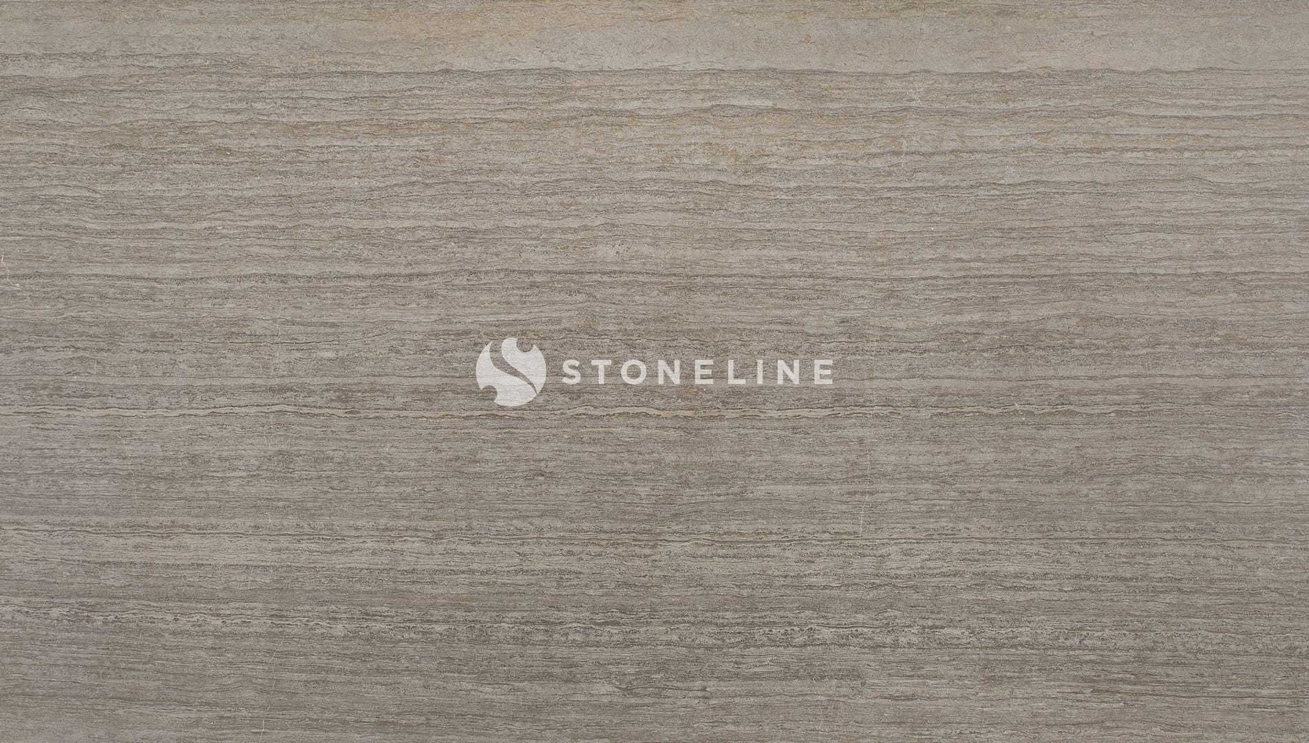Gray travertine marble texture with linear patterns.